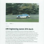 VLN.de LMS Engineering startet 2014 durch